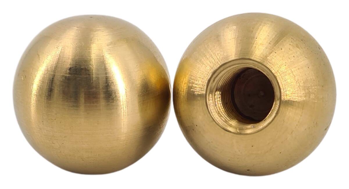 brass ball Ø 20 mm M8x1 blind thread raw