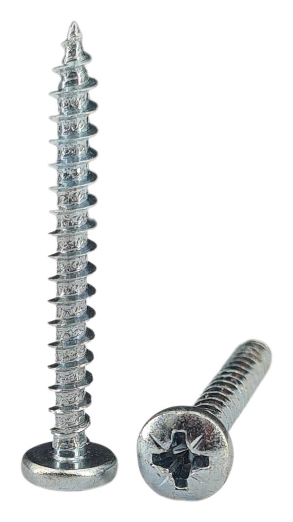 Clipboard screw with corss slot 4,0x30 (Pan Head) zinc