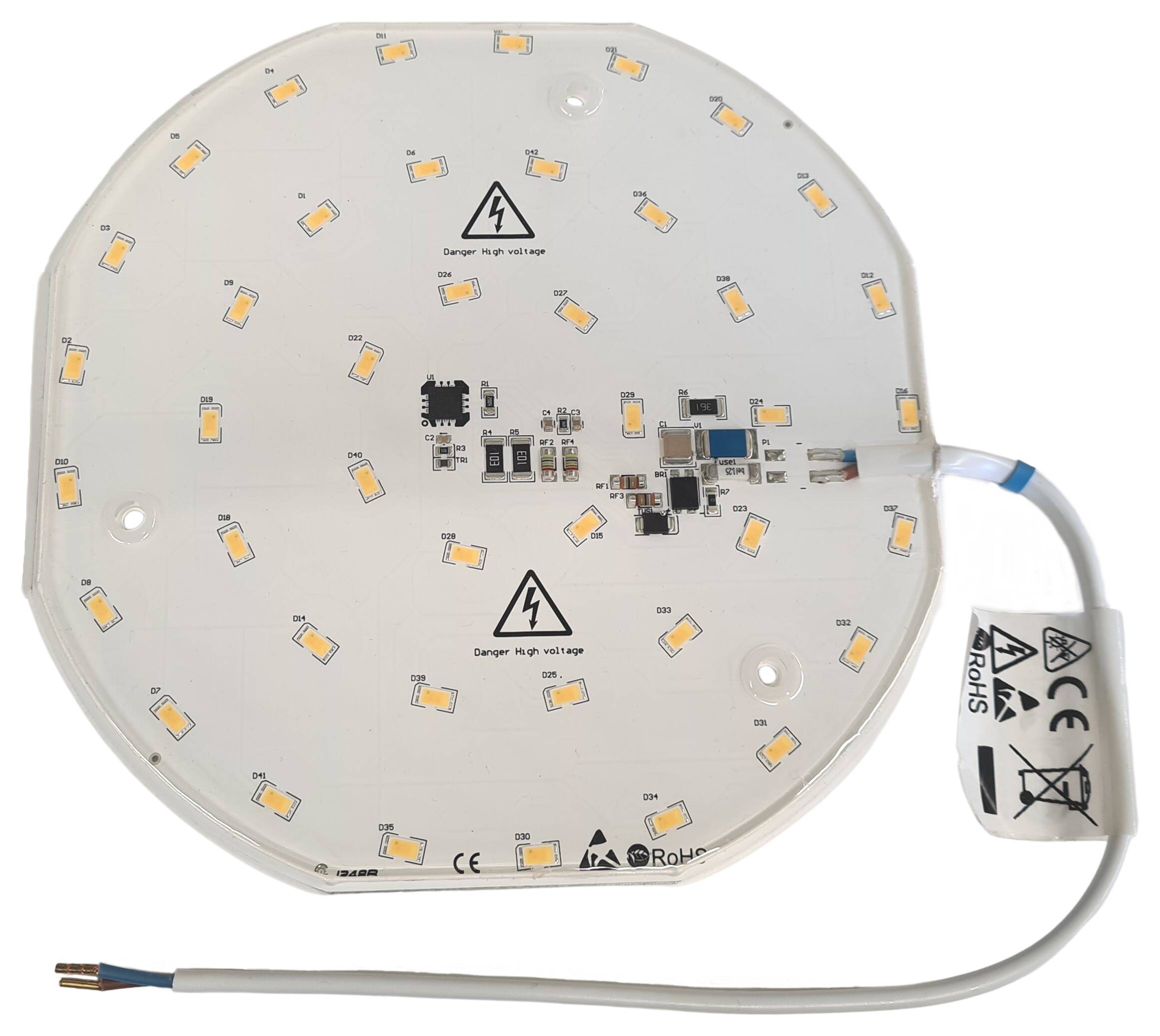 LED-Modul Ø 170 mm 230V/AC 16W 3000K CRI>85 1600lm AluPCB weiss 42x LED SSC 5630HV vergossen