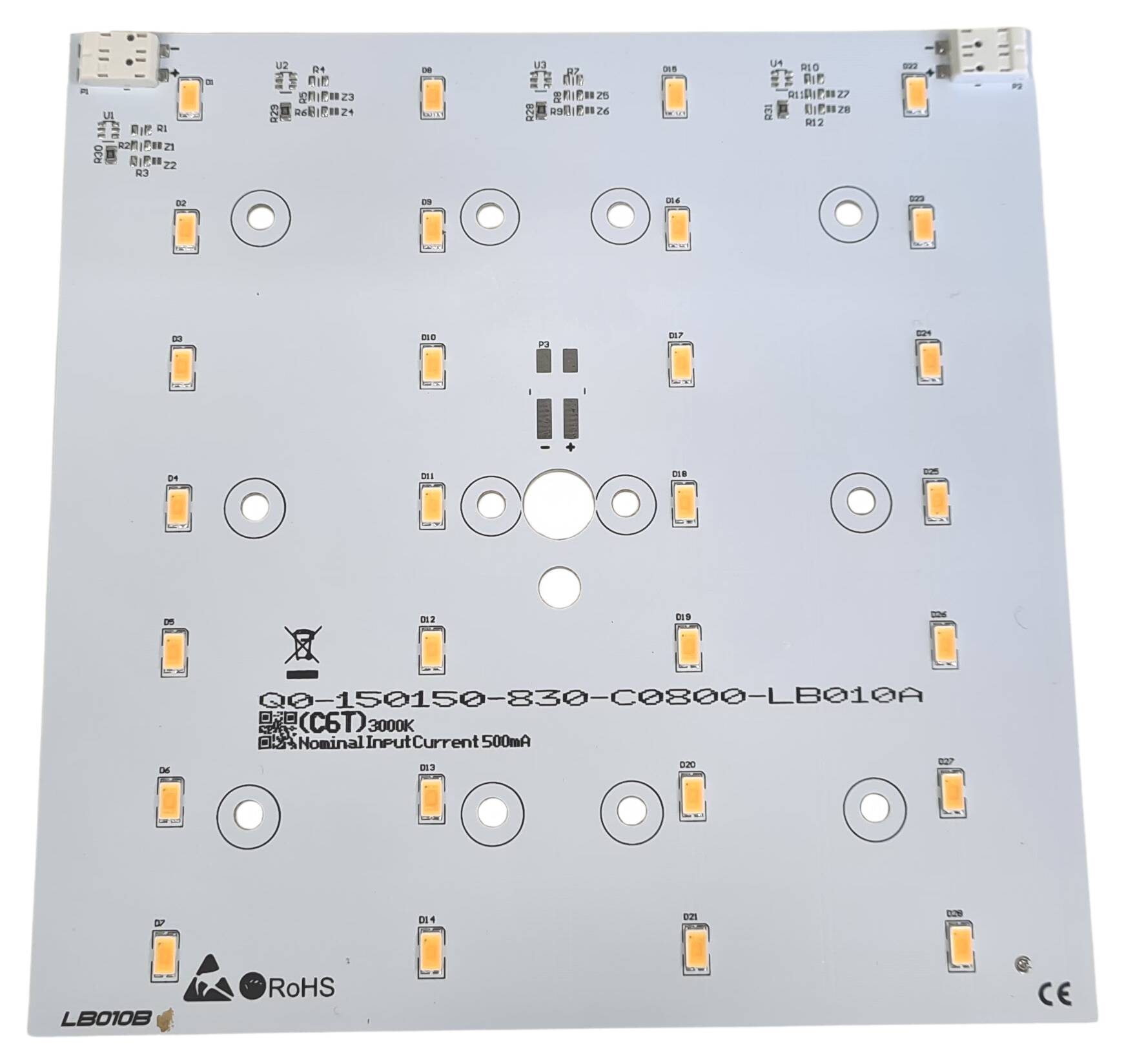 LED-Modul 150x150 mm max. 660mA 3000K CRI>85