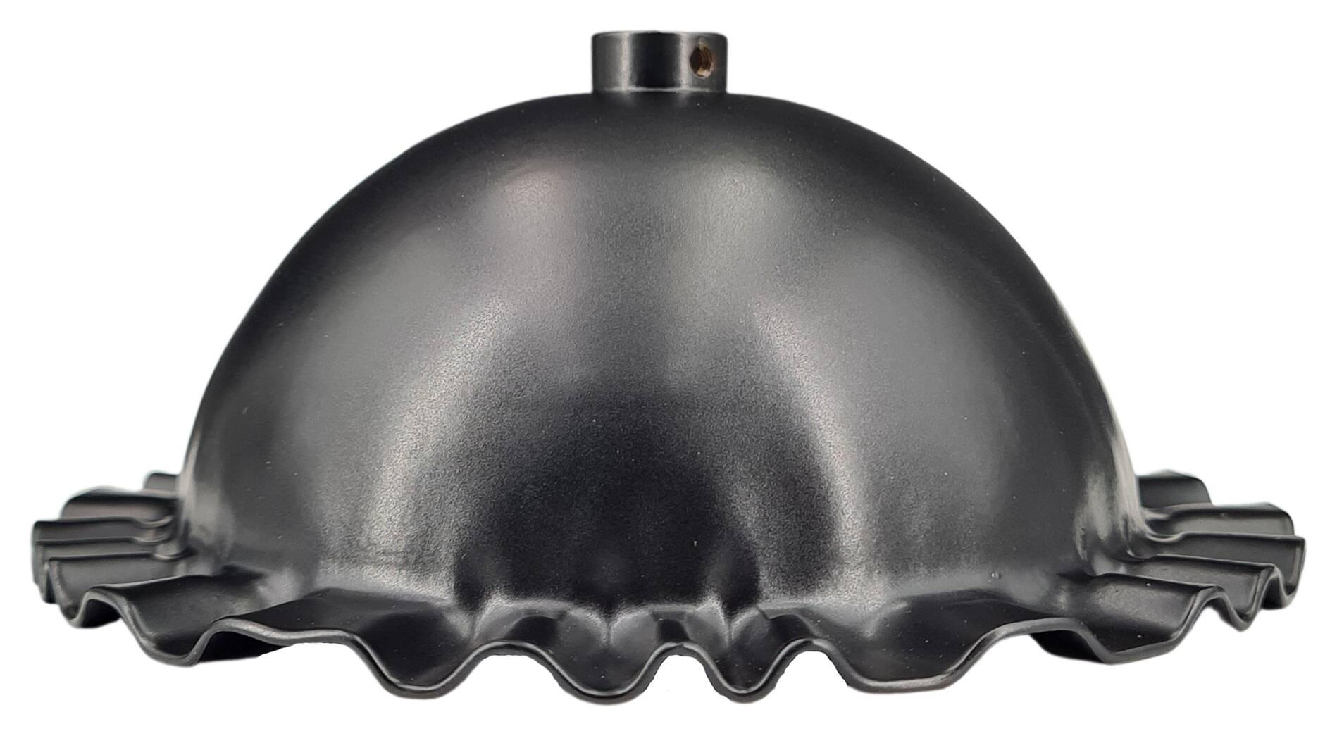 iron ceeling cap 127x54 rosette shape with adjusting ring for 10 mm tube black