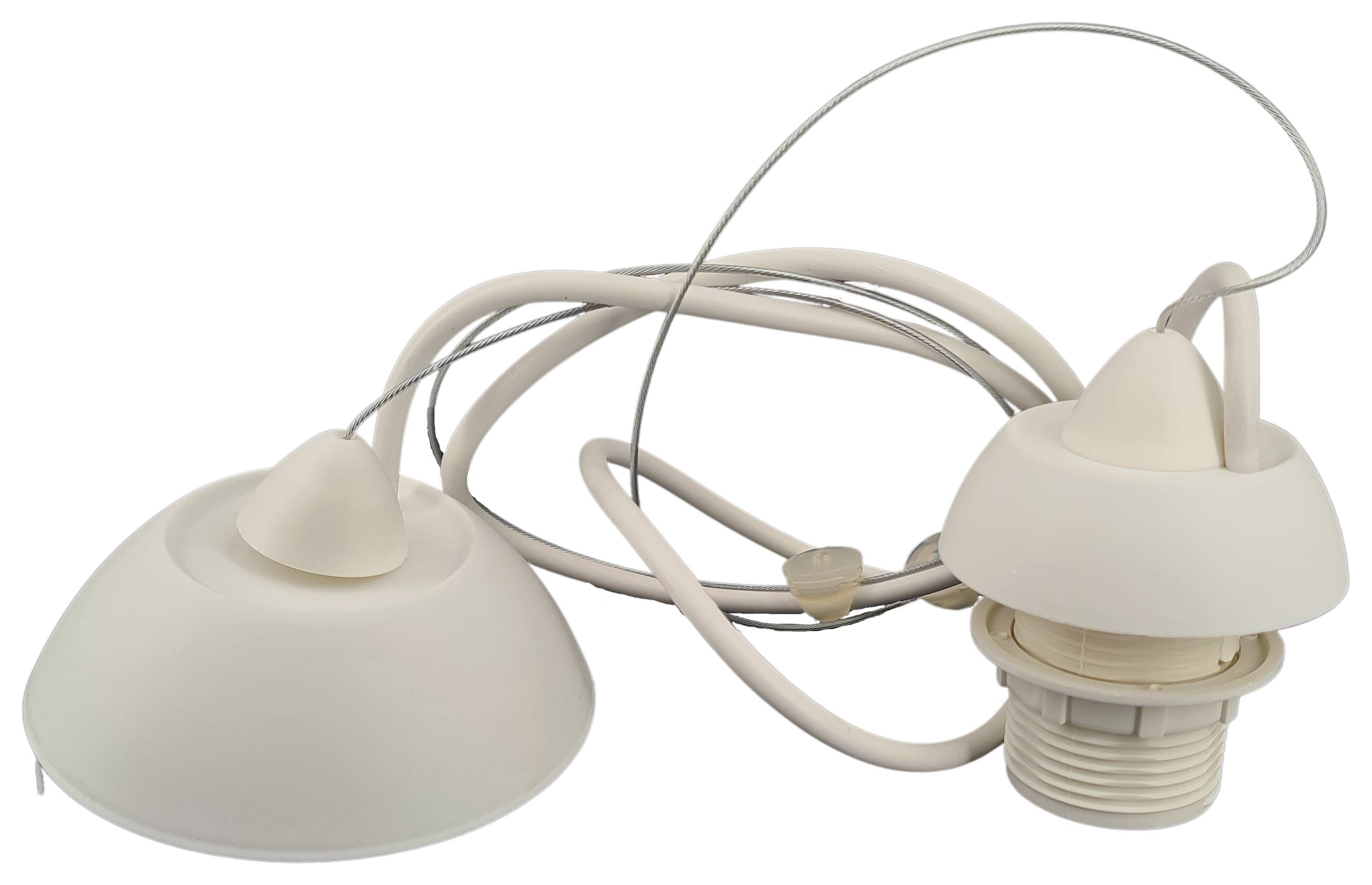 pendel Plus white/cable white with mounted socket E27 30 20 03