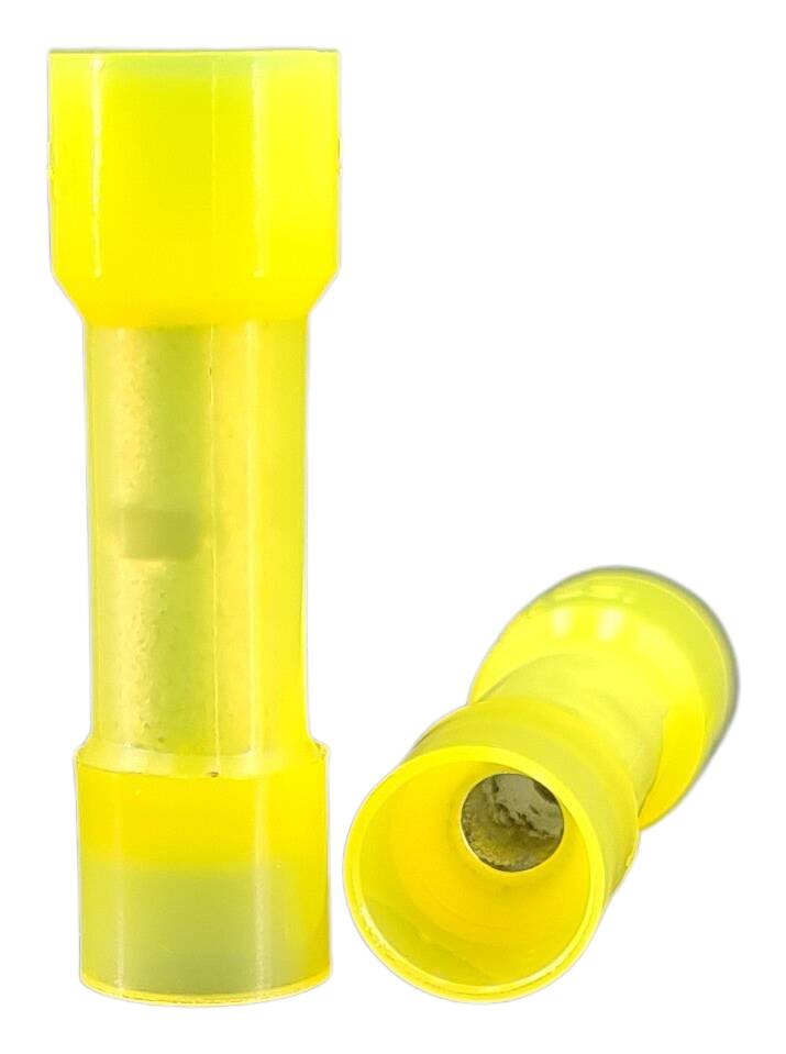 Stoßverbinder Polycarbonat 4,0-6,0 mm² gelb