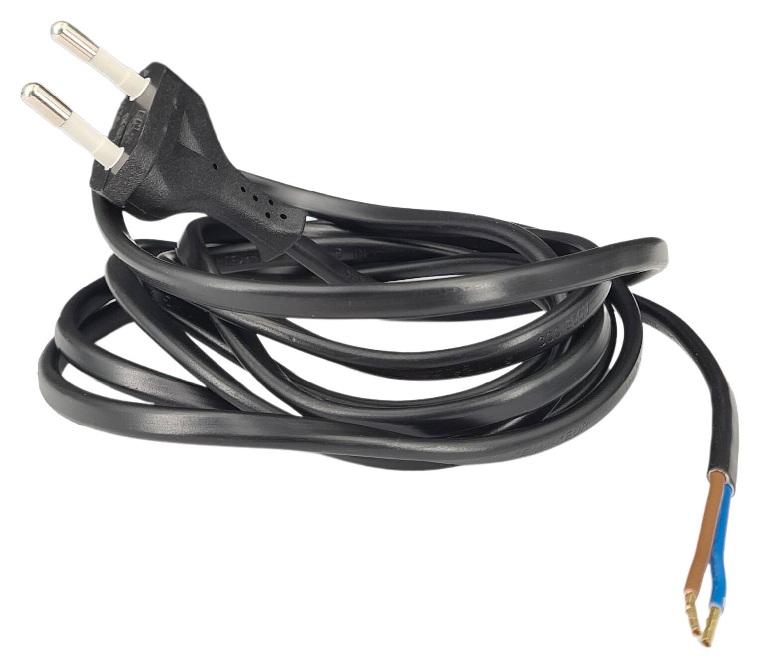 cord-set 2x0,75/2000 flat with Euro plug black