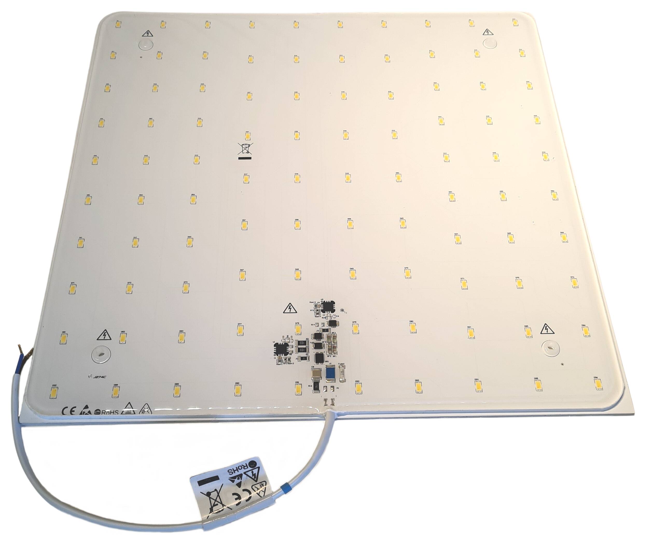 LED-Modul 230x230 mm 230V/AC 16W 3000K CRI>85 1600lm AluPCB 60x LED SSC 5630HV weiss