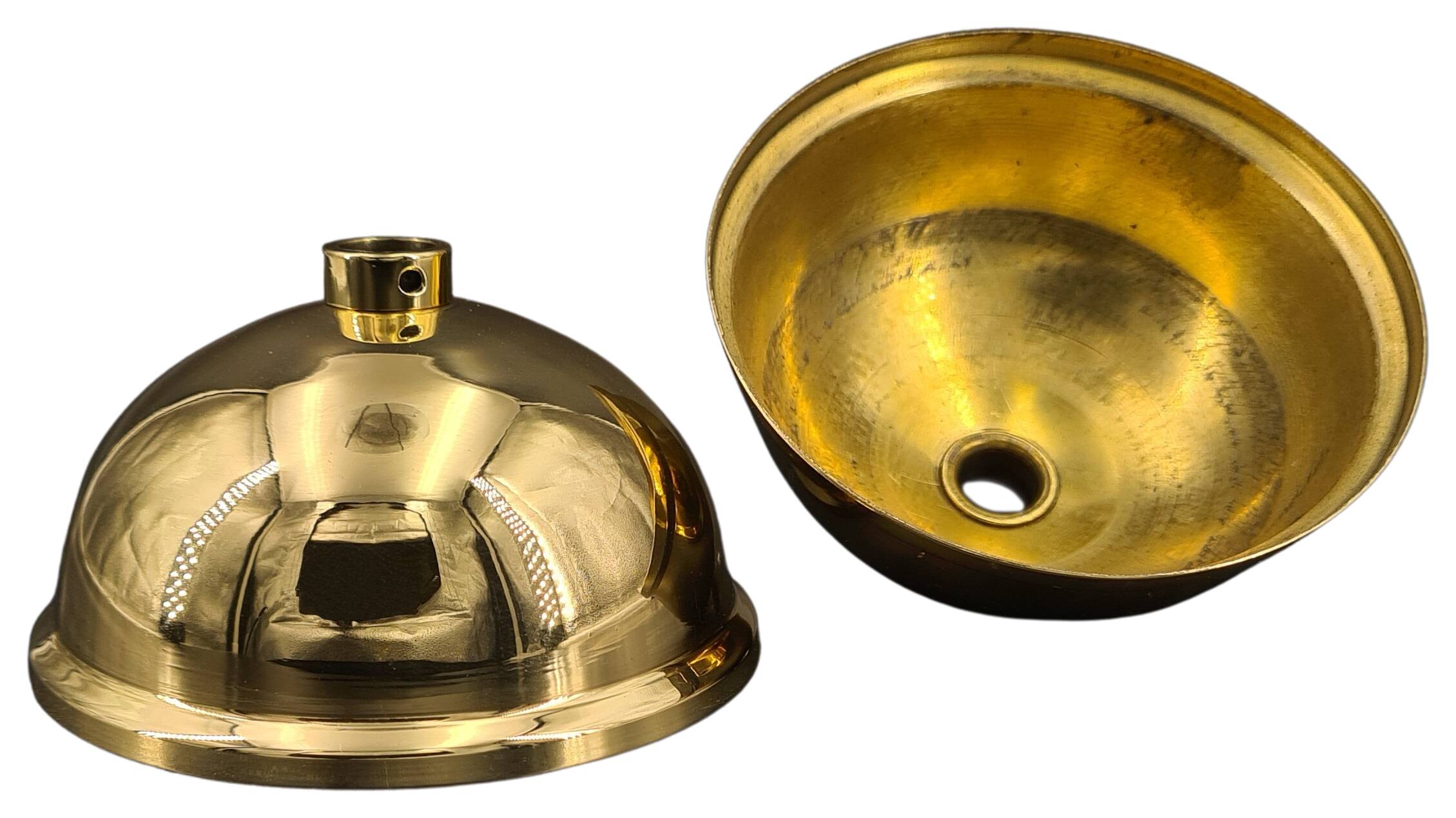 brass ceeling cap 80x39 with adjusting ring for 10 mm tube pol./laq.