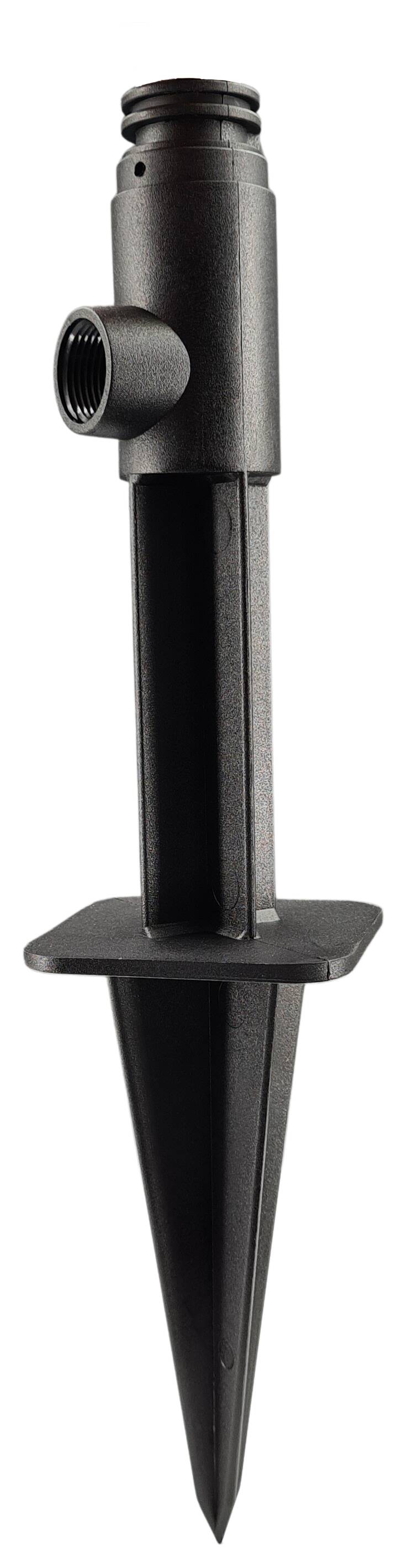 plastic ground stake single-armed 64x305 black