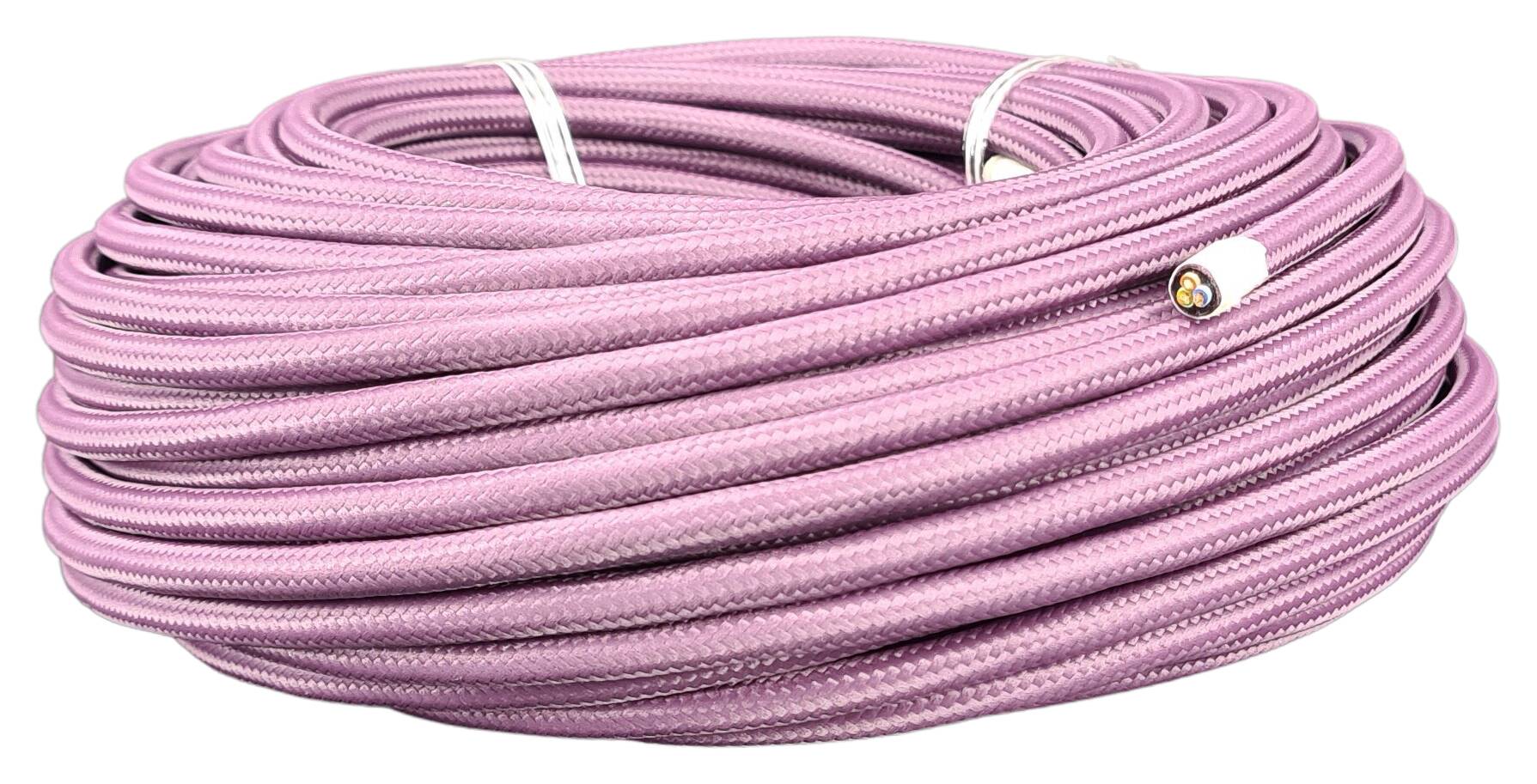 cable 3G 0,75 H33VV-F textile braided RAL 4011 pearl violet