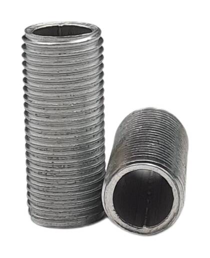 iron thread tube M10x1x23 round zinc