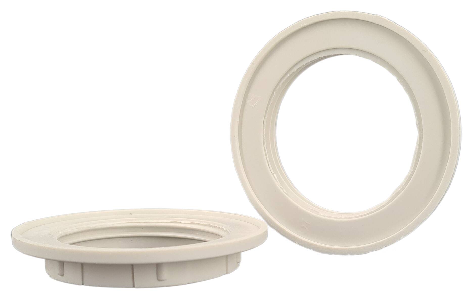E26 ring nut 58x10 thermoplastic white