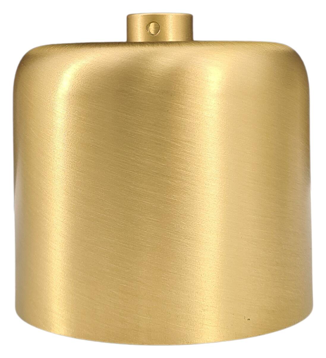 brass plated ceiling 62x63 cylindrical with adjusting ring for 10 mm tube matt zaponiert