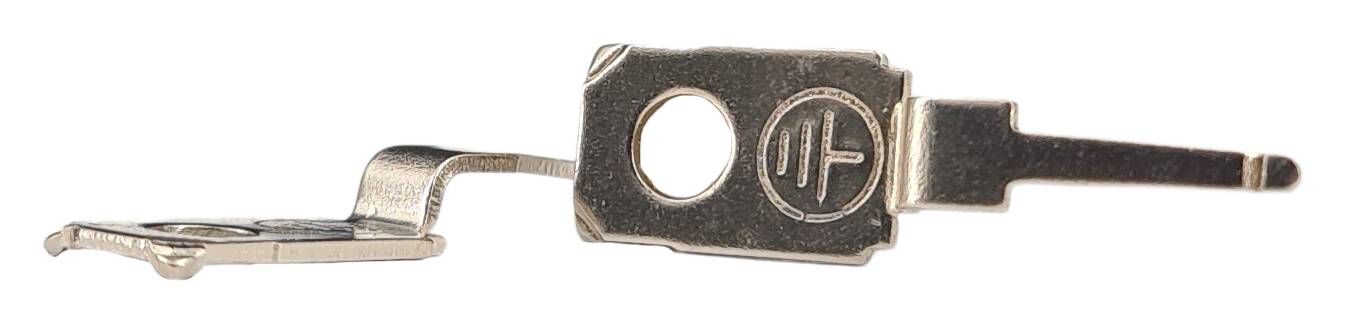 brass earth bracket f. clamp with hole 4,0 mm 8x29 zinc