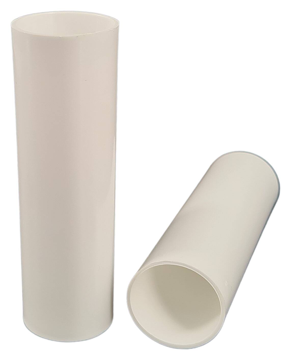 E14 plastic candle sleeve 26x85 glossy white