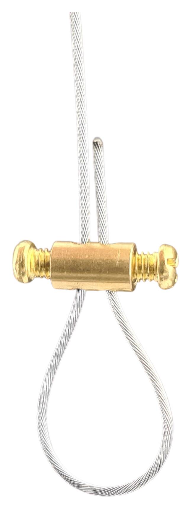 cable blocker / gripper 6x10 with 2 lock screws hole 2x 2 mm raw