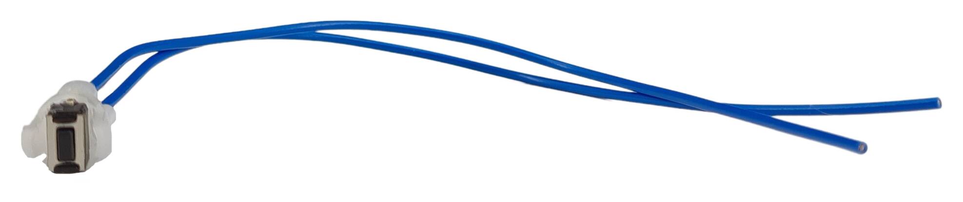 Taster f. Pouls-Dimmer m. Kabel 500 mm lg 10mm freies Ende verdrillt+verzinnt mit Kugel. blau