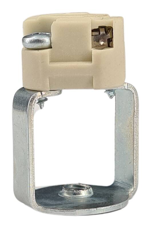 iron lampholder holder 19x18 M4 zinc 2 holes 2,3 mm