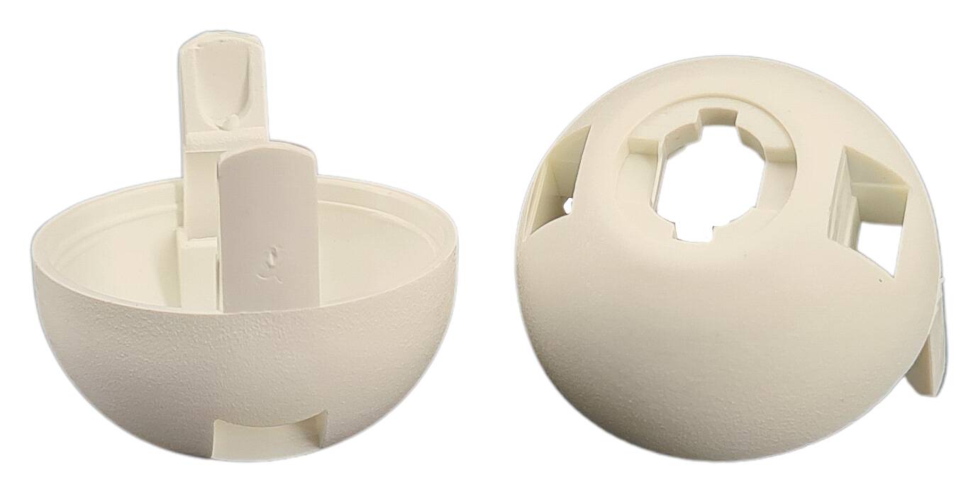 E27 cap for thermoplastic lampholder PH white