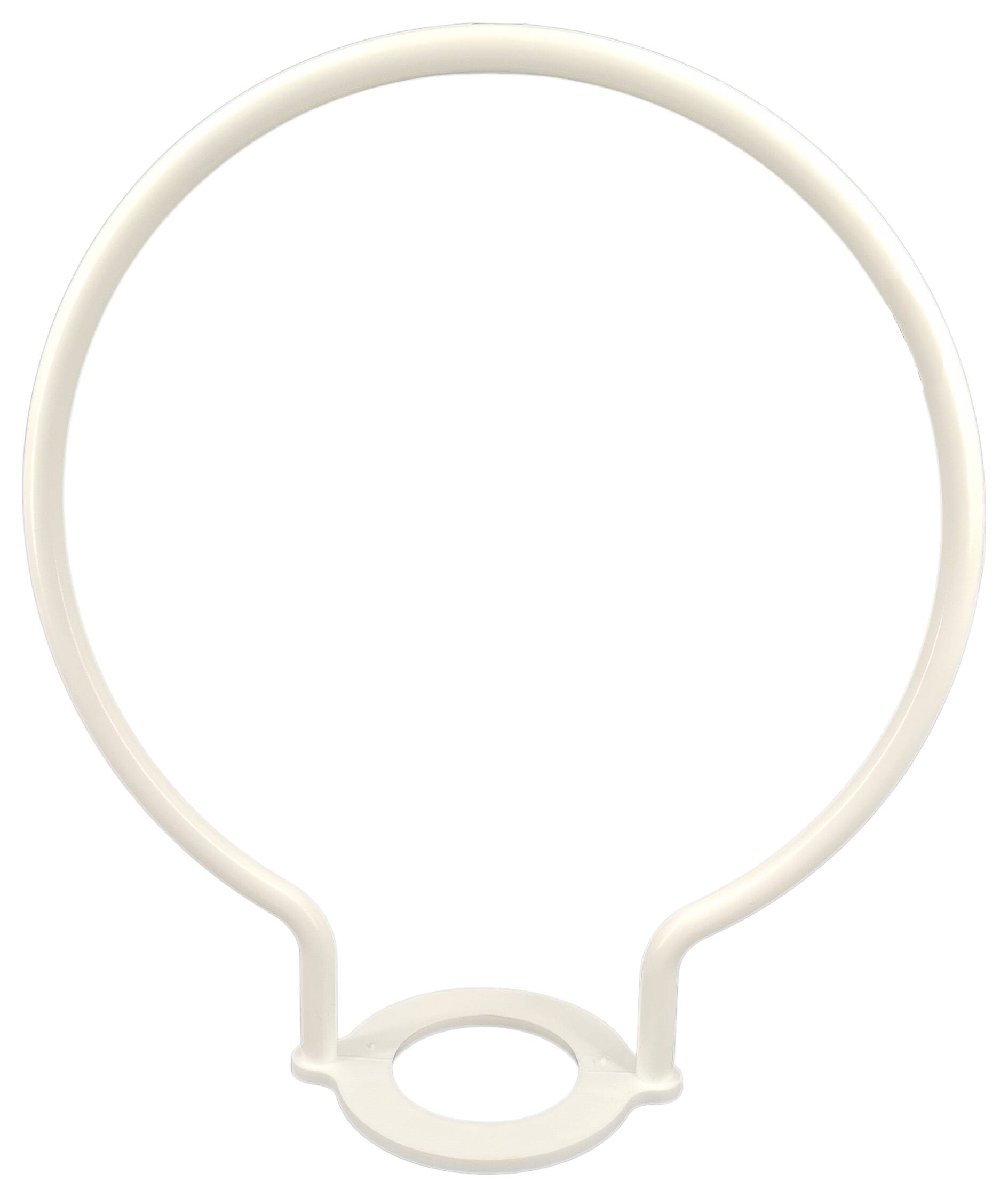 plastic clamping yoke for socket E27 white
