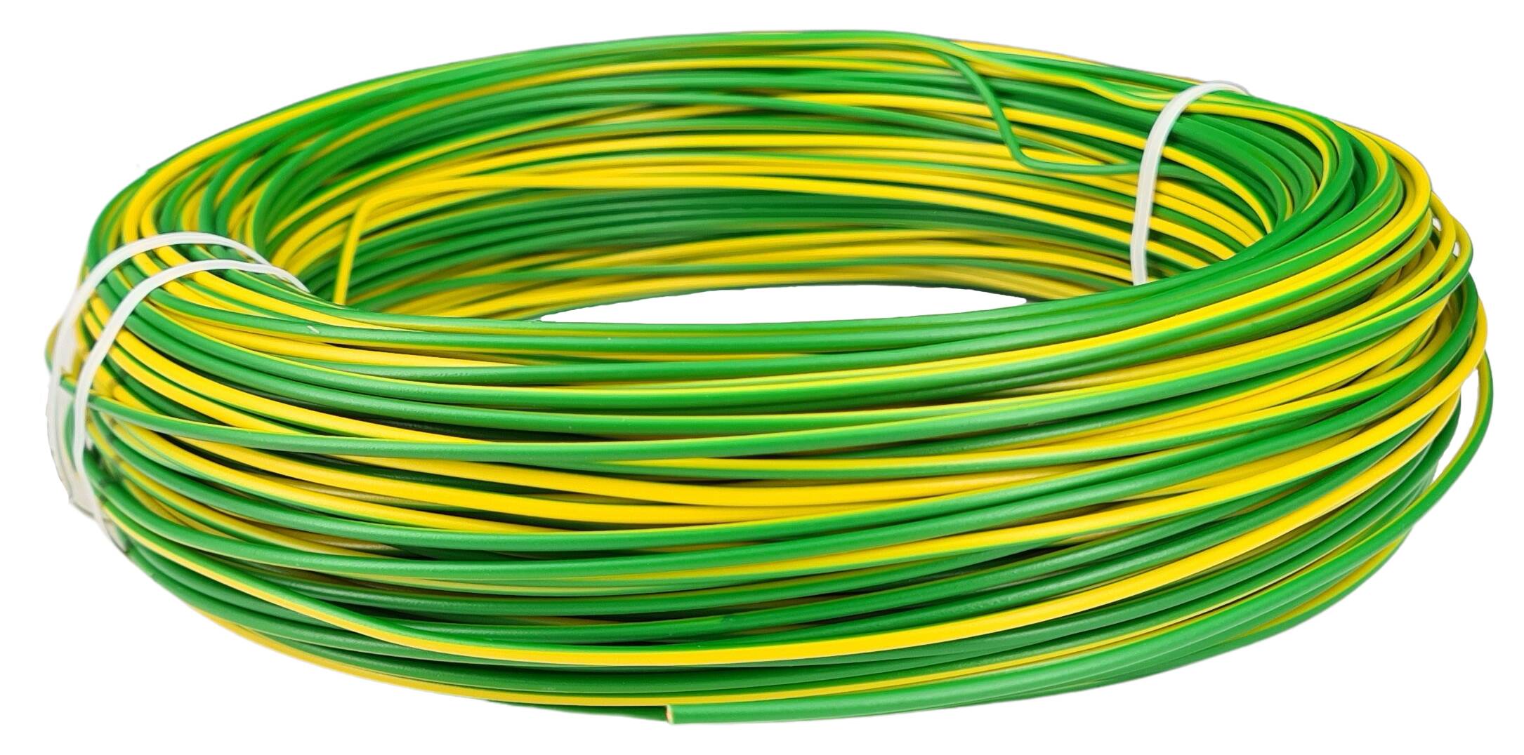 cable 1x0,50 H05V-U rigid green-yellow
