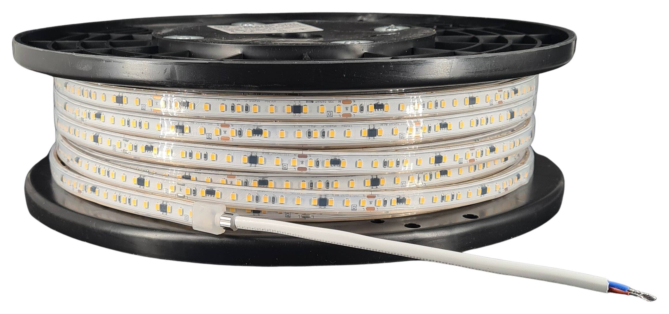 LED-Strip flexibel IP65 230V 17W/m 1850lm/m 3000K RA>80 120 LEDs/m rückseitig 3M Tape Rolle á 50m