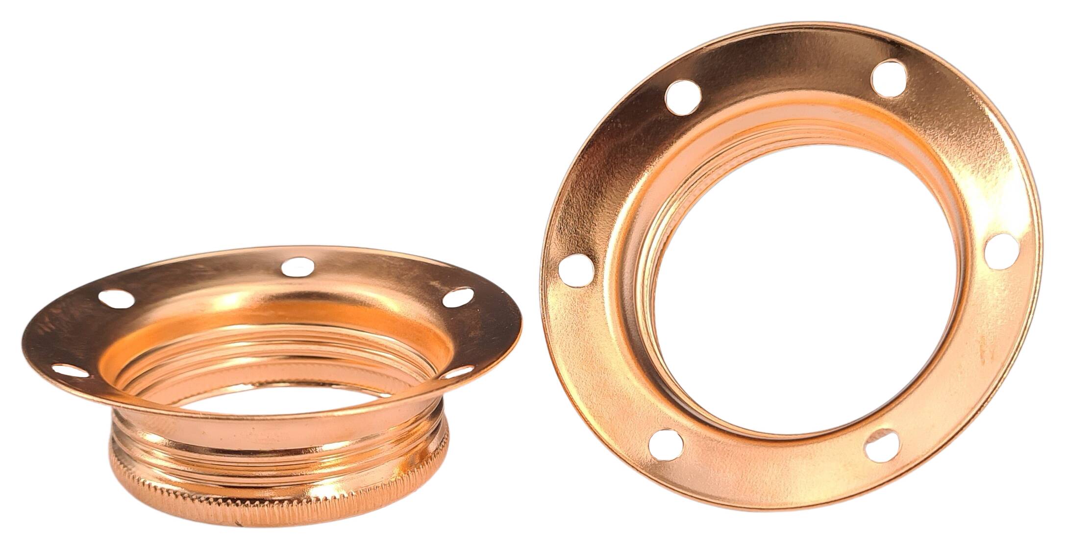 E27 ring nut 60x18 copper plated