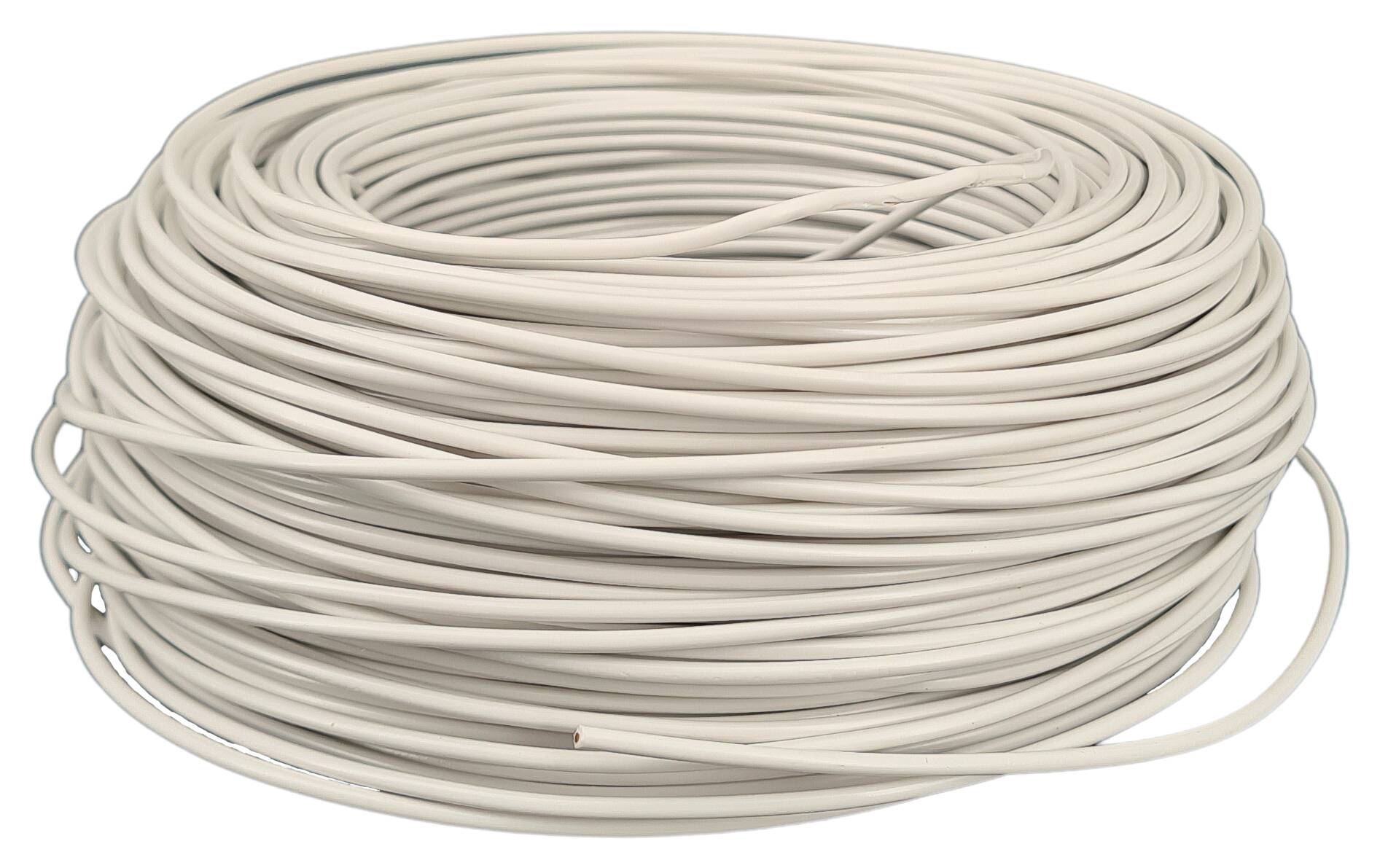 cable 1x0,75 H05V2-U rigid white