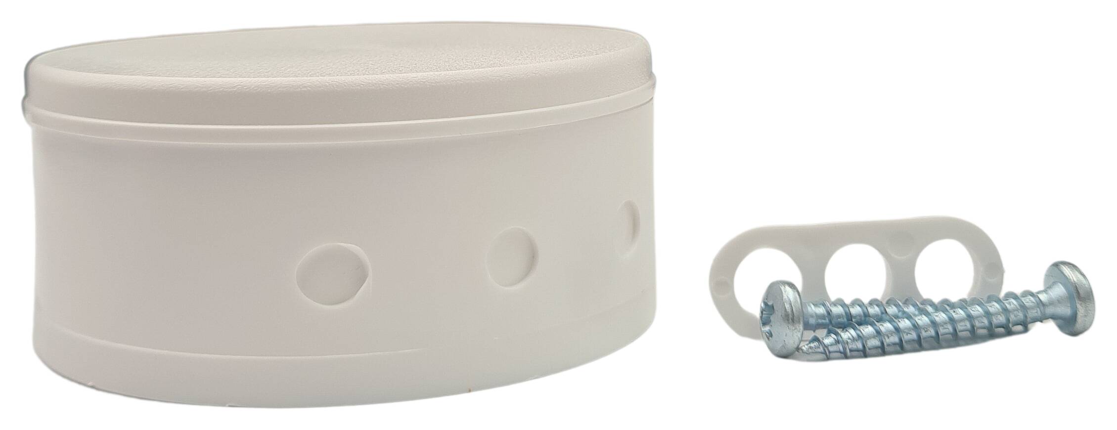 plastic distributor ceiling cap 70x31 2-part with accessory white