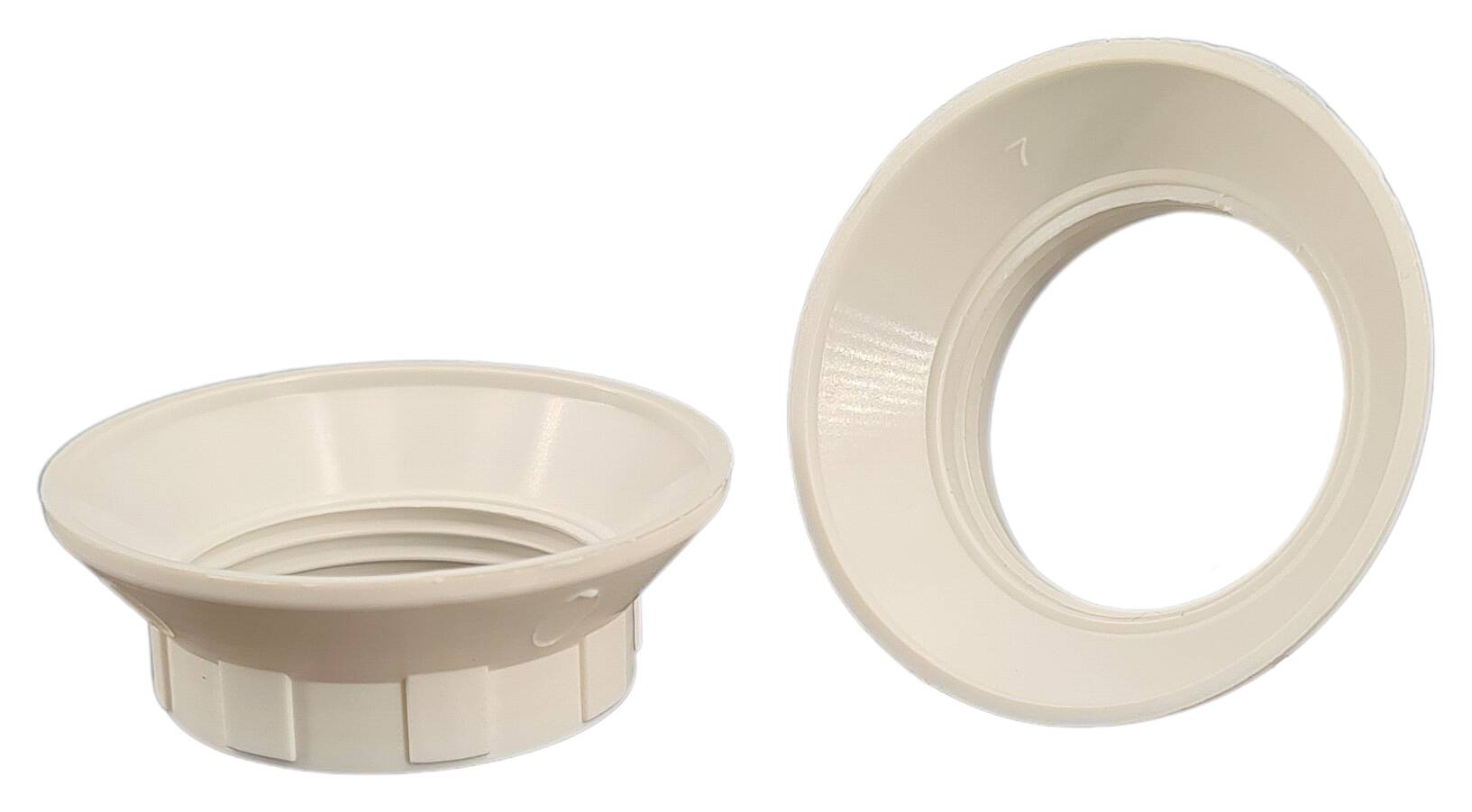 E14 ring nut 43x15 thermoplastic white