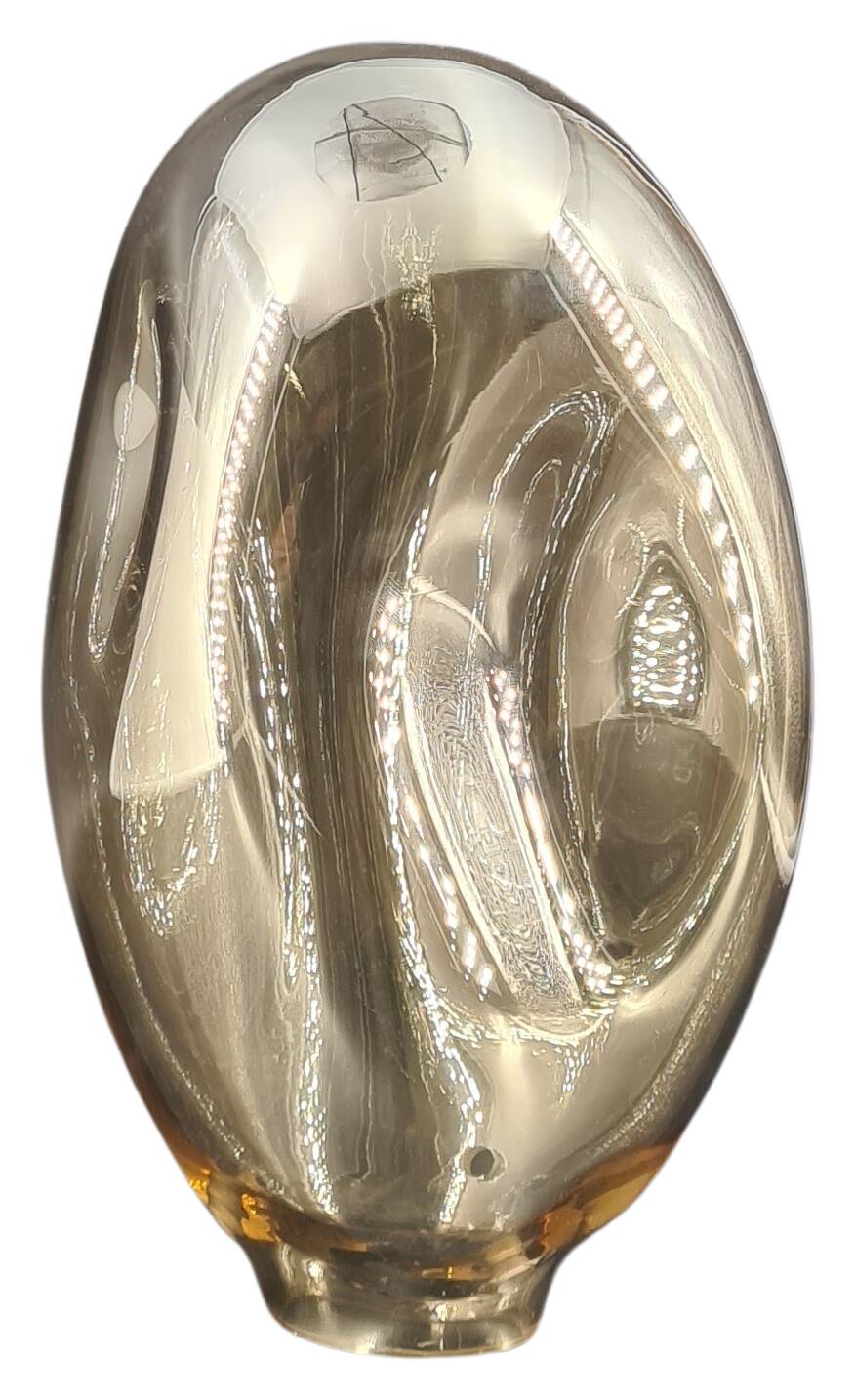 Decorative glass "Belfast" - 260x53x140mm - golden