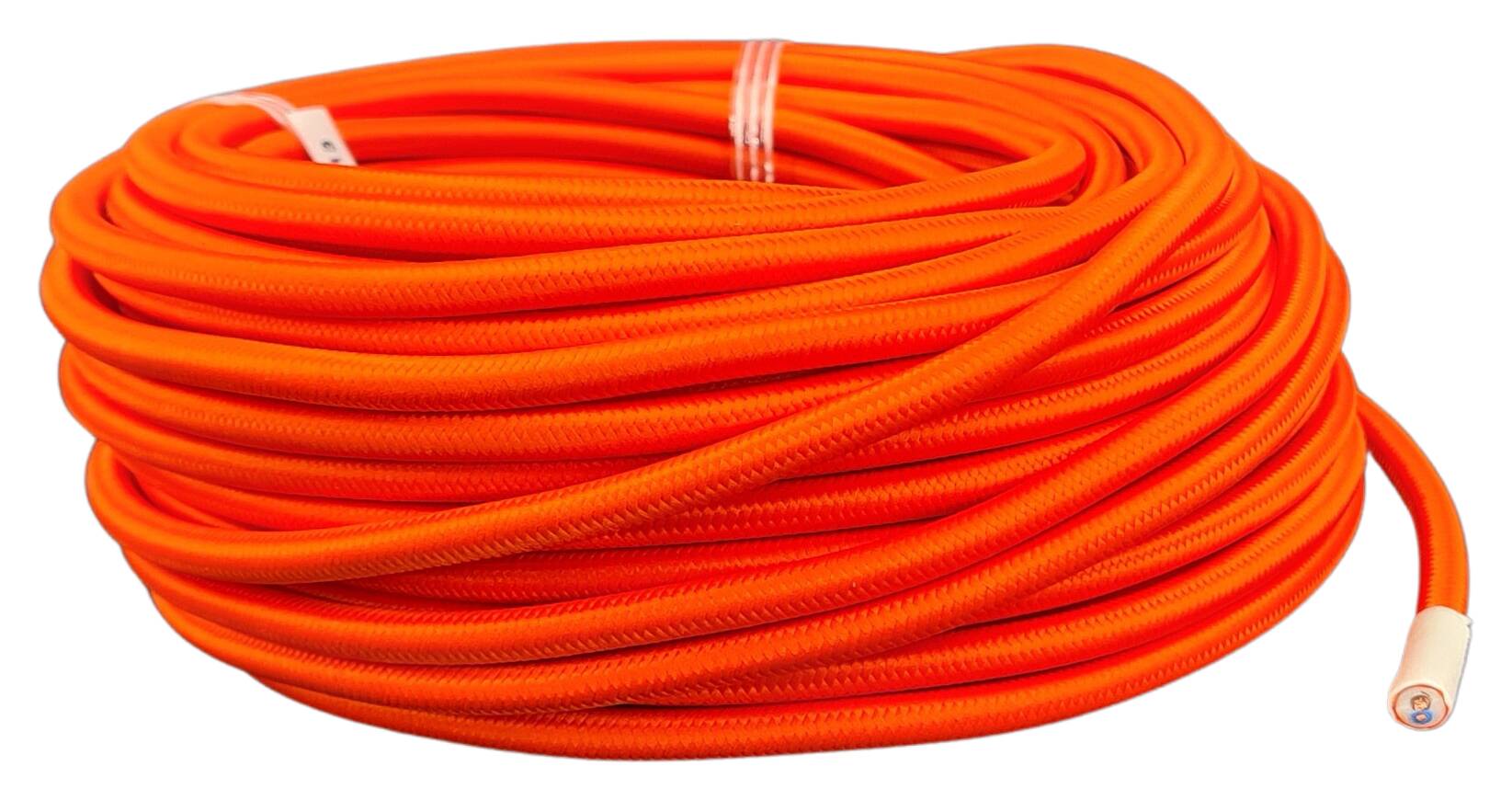 cable 3G 0,75 H33VV-F textile braided RAL 2005 dark orange