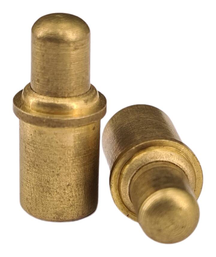 brass locking pin with spring 7x17 mm up to 2 kg traction raw