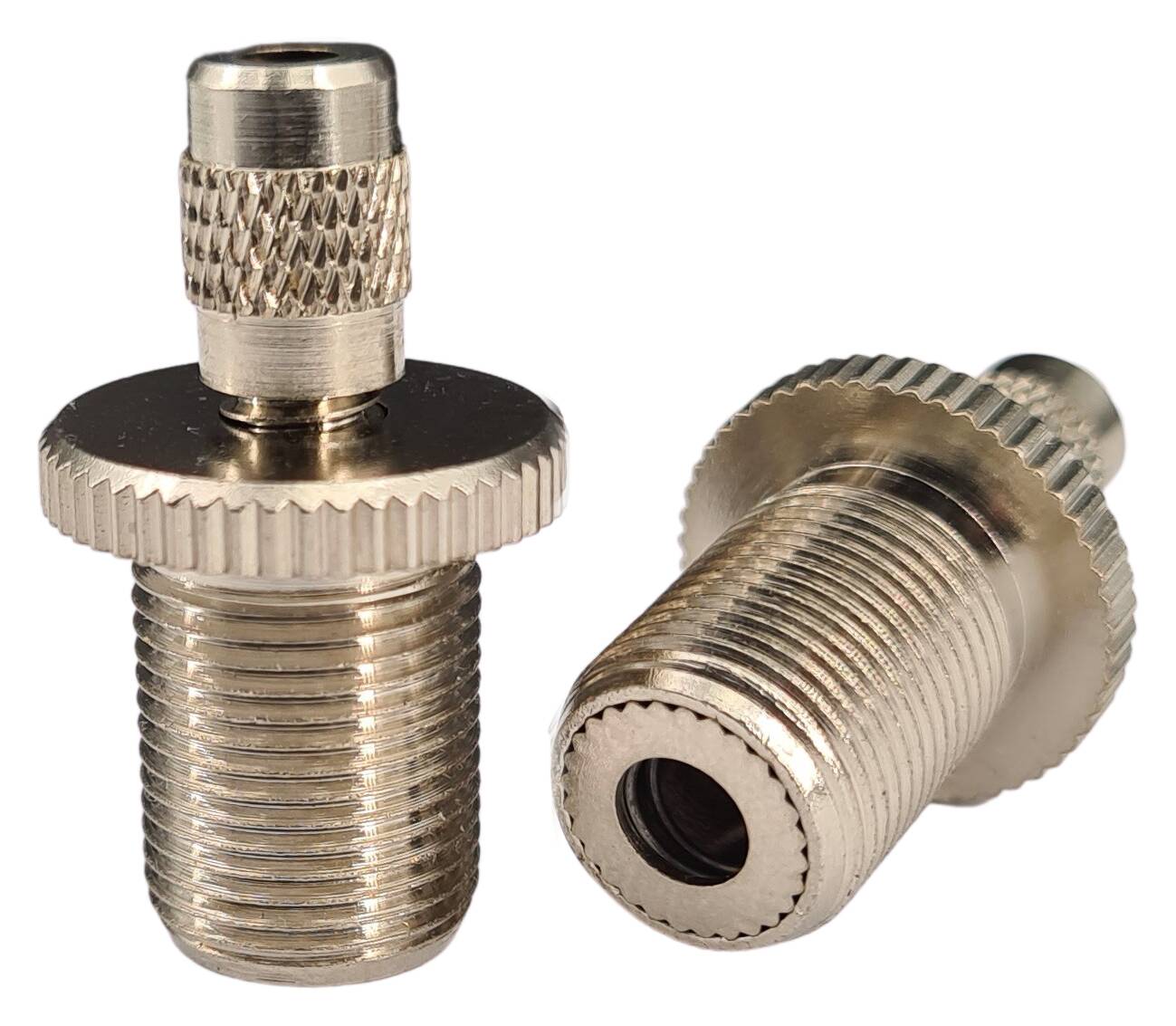 brass cableblocker with knurled collar + cap 19x20 M13x1x17 male nickel