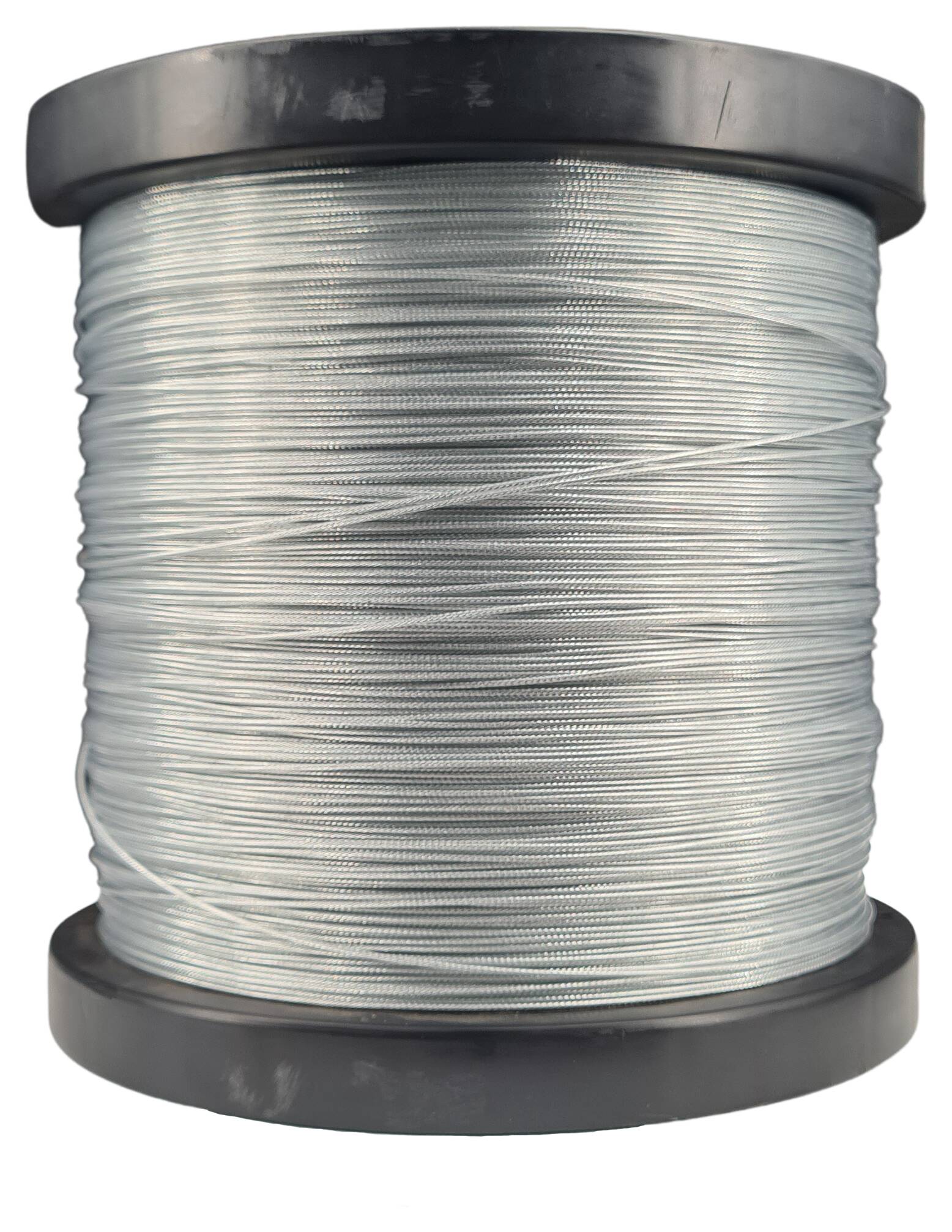 steel wire Ø 0,6 (1x7 zn) coated with PVC-jacket 1,0mm 1.000 mtr. coil