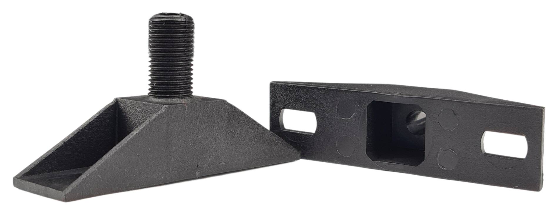 plastic bracket triangular 66x18x34 M10x1x18 black