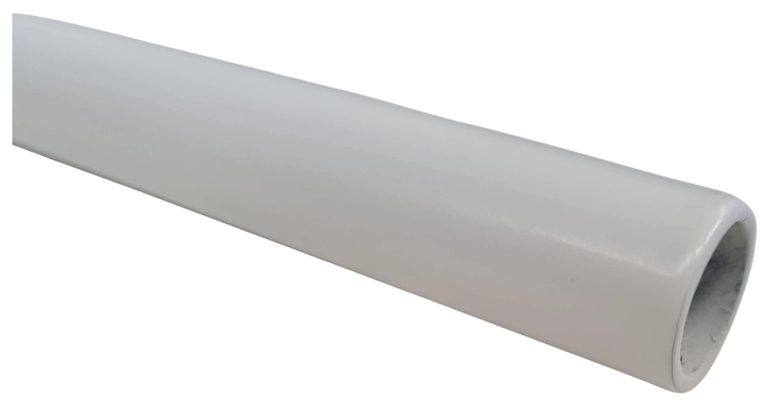 iron tube 12,8x600 with M13x1 male 00/16 white-powdered