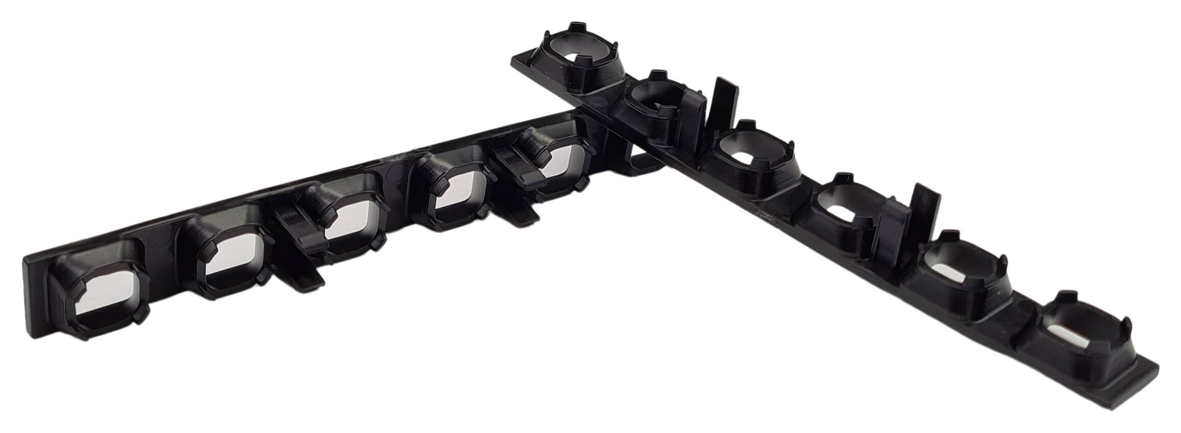KU 6-fach UGR Abdeckung quadratisch Blackline S 100x12x10,8 mm PC schwarz glänzend