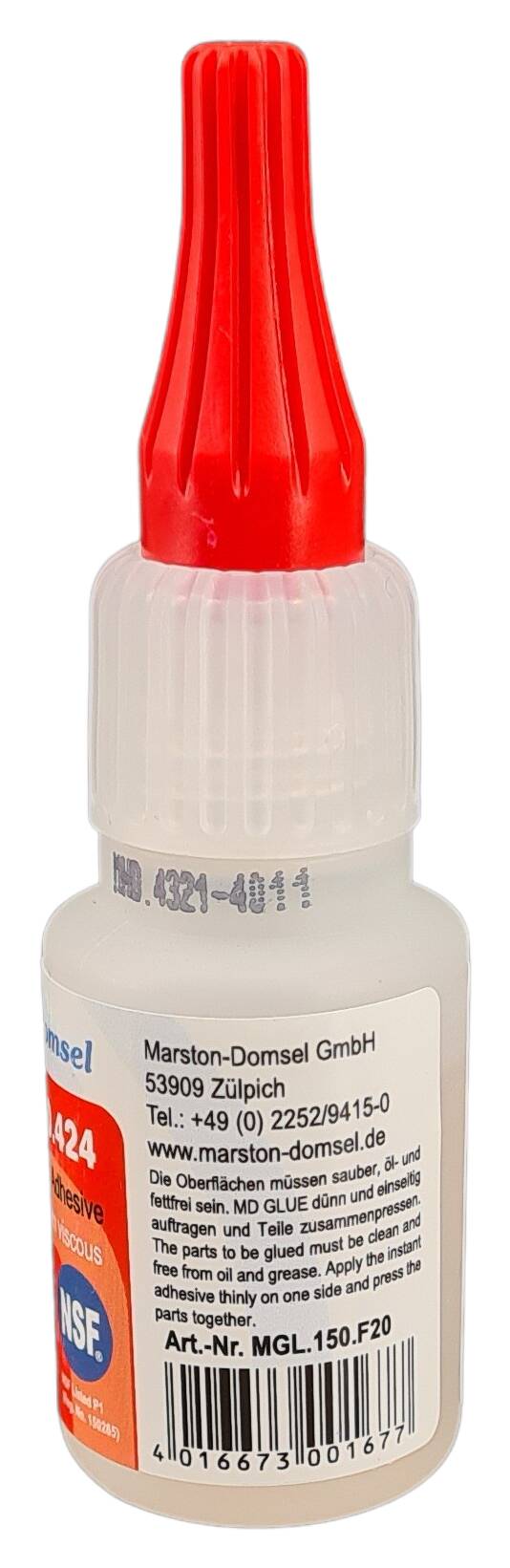 MD-Glue MD 150 á 20 gr. Universalkleber mittelviskos