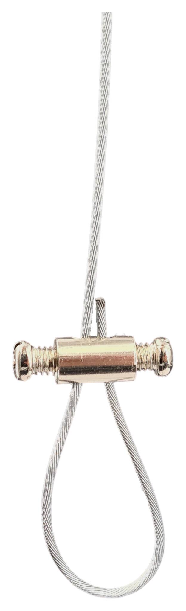 cable blocker / gripper 6x10 with 2 lock screws hole 2x 2 mm nickel