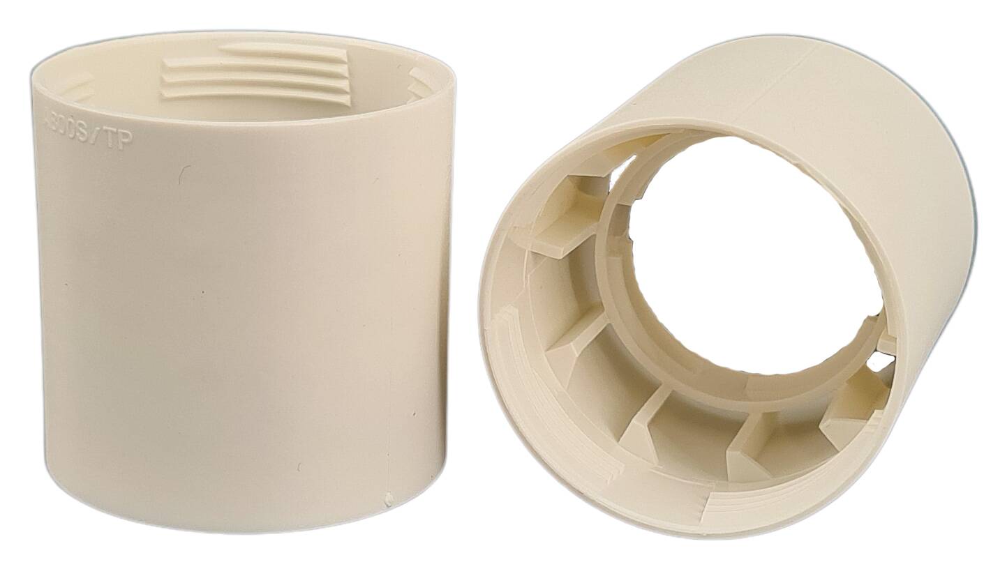 E27 smooth body for thermoplastic lampholder white