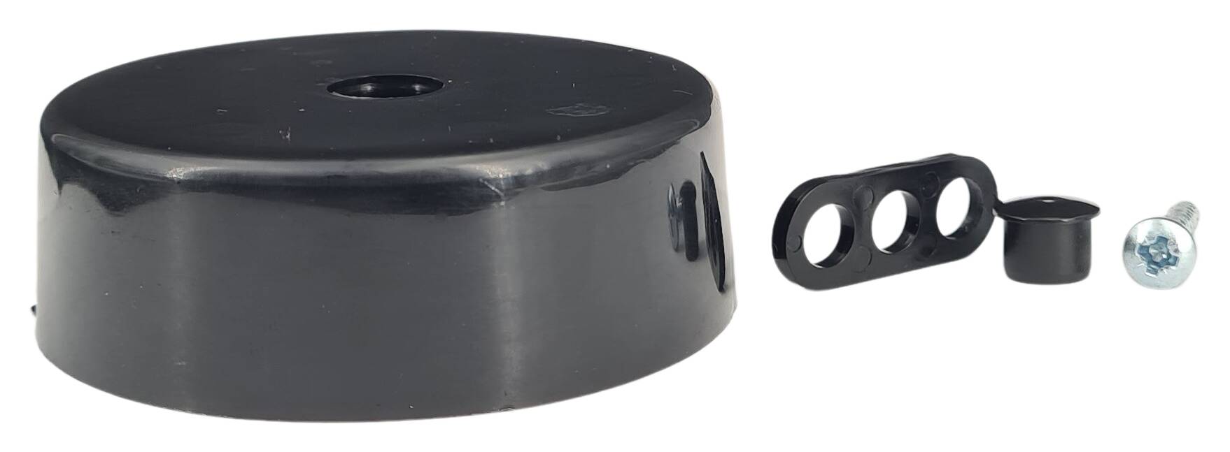 plastic distributor ceiling cap 70x25 with accessory black