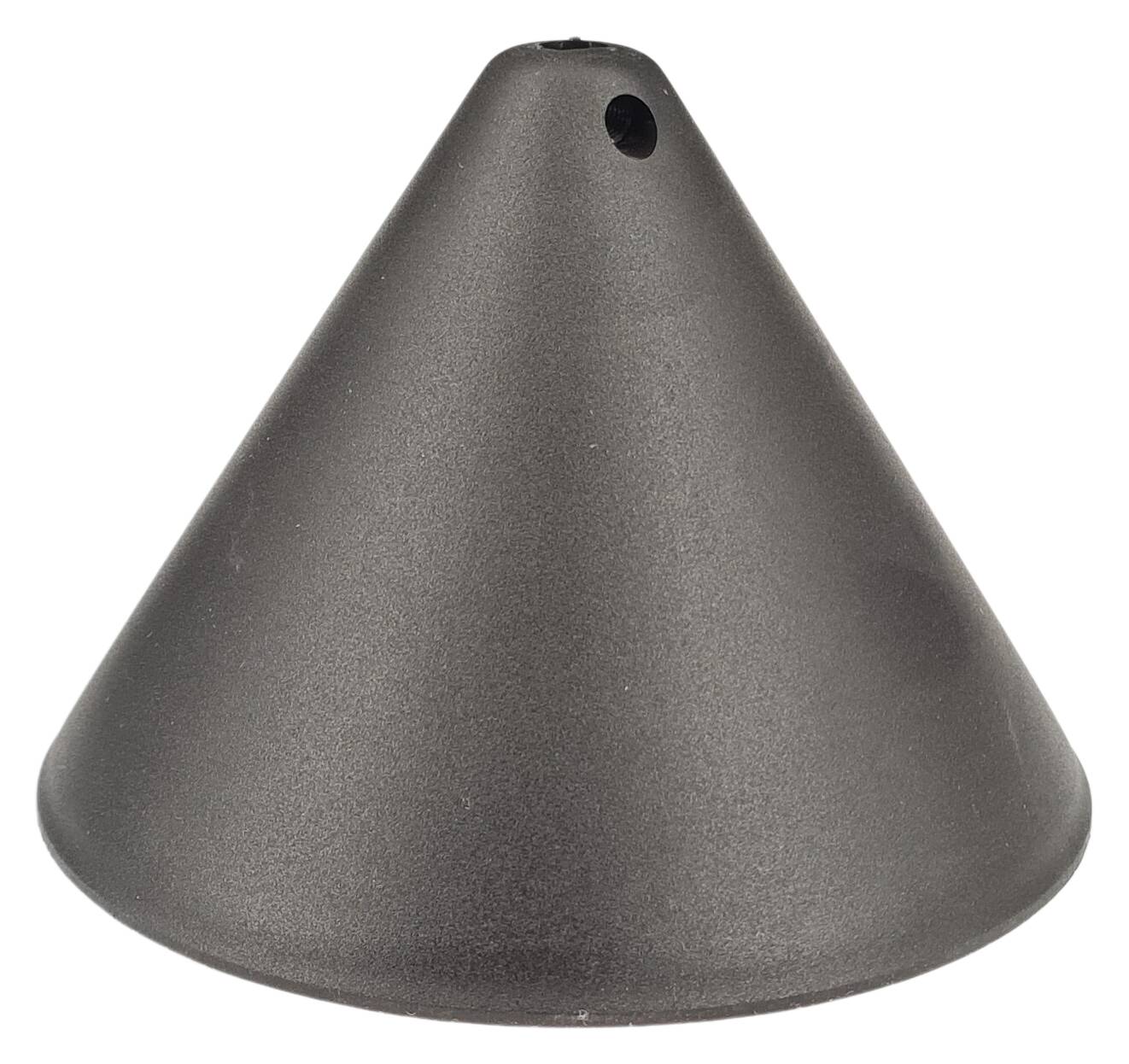 plastic ceiling cap 125x86,5 conical shape with M6x1 across black