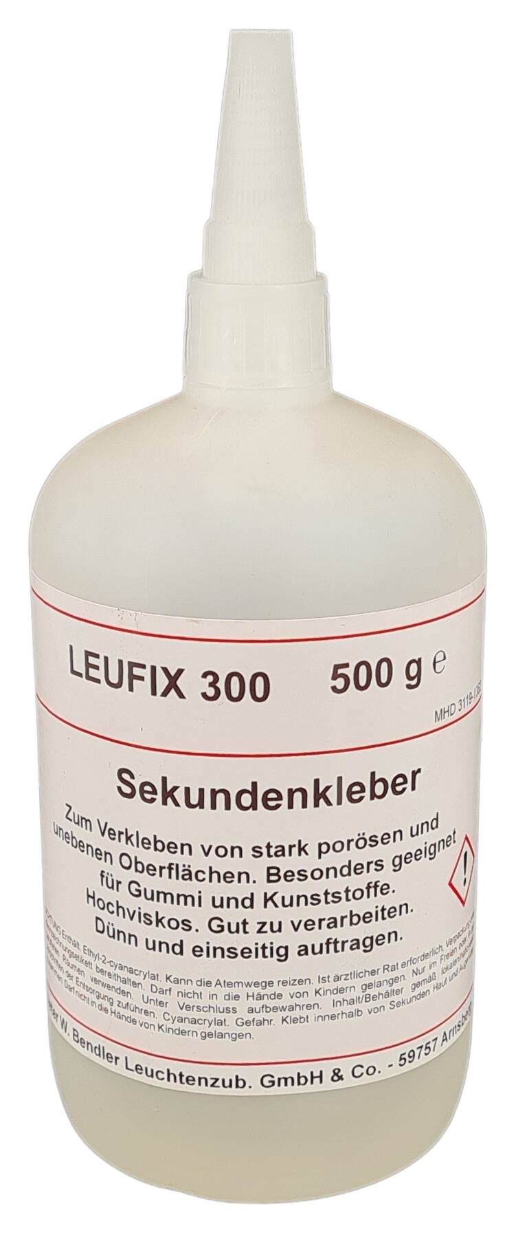 adhesive Leufix 300 á 500 gr. viscous for coarse or porous surfaces