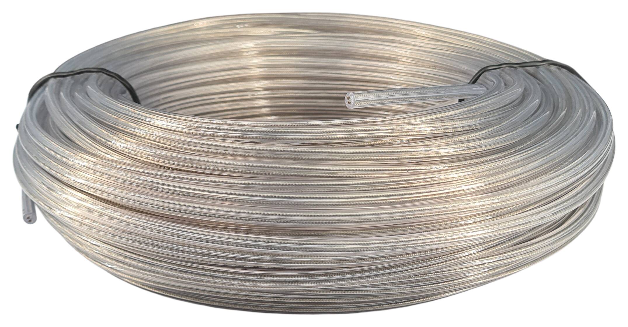 Kabel 2x0,75 rund FEP/PVC transparent